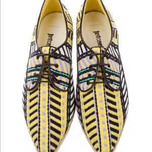 Cavalli Espadrille Oxfords, Made In Italy